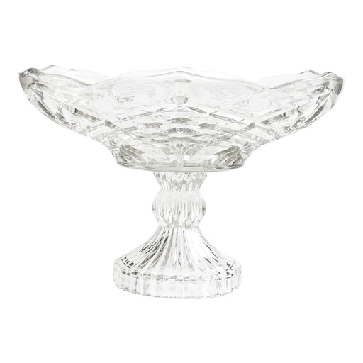 [04-449] City Glass Lavender Fruit Glass Bowl 29.5 cm
