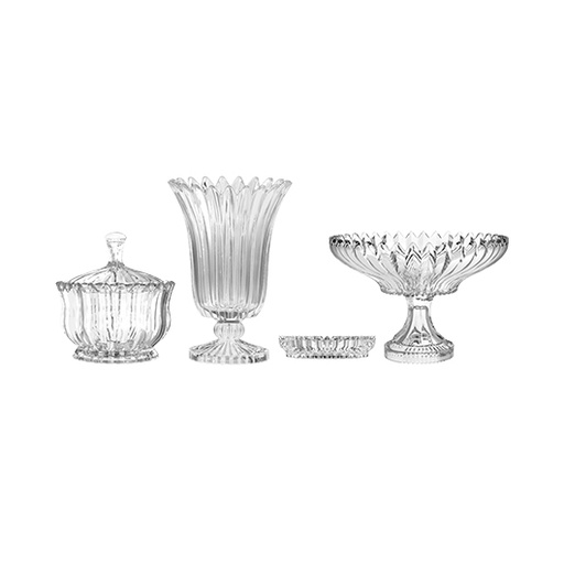 [04-455] طقم تقديم من 4 قطع من رغوة البرازيل من سيتي جلاس