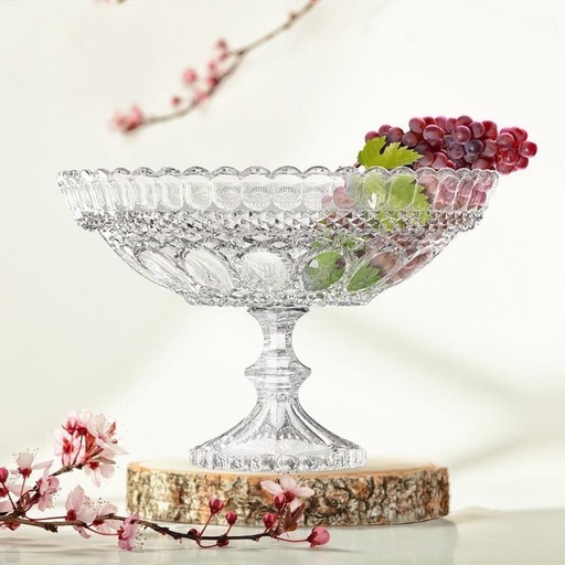[04-476] City Glass Marseille Fruit Bowl 30 cm