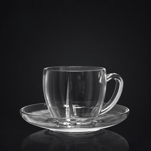 [04-509] سيتي جلاس 12 قطعة كوب قهوة لافي 110 مل