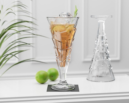 [04-599] طقم أكواب سيتي جلاس 6 قطع من تكساس ستيم واير 220 مل