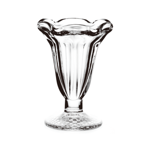 [LX-009] كاسه آيس كريم زجاج 185مل (طقم 2 قطعة) / LXBQ01