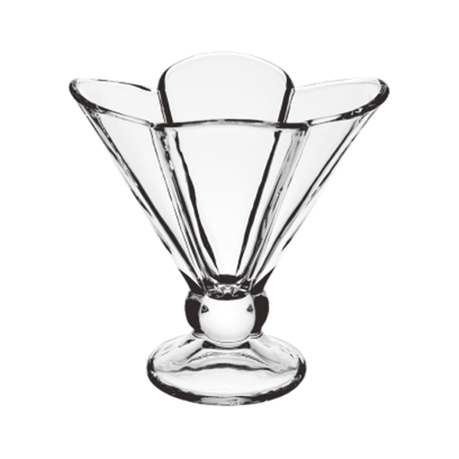 [LX-010] LXBQ02 / كوب آيس كريم زجاجي 190 مل (طقم 2 قطعة)