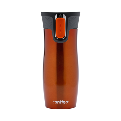 [CT-023] Contigo Tangerine Autoseal West Loop Vacuum Insulated Stainless Steel Travel Mug 470 ml / 2095850