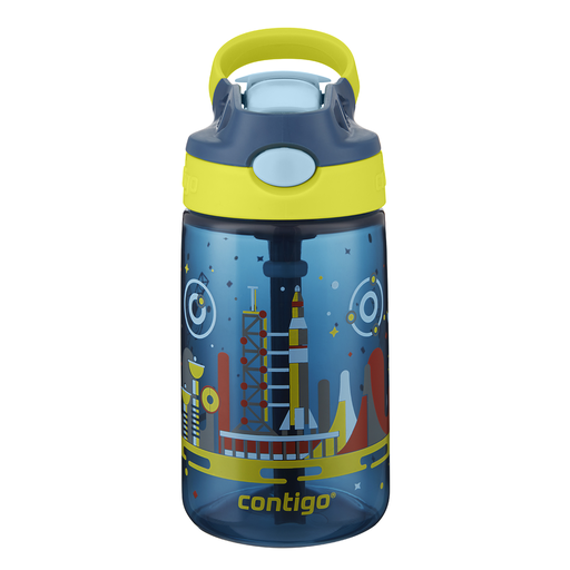 [CT-110] Contigo Nautical Blue with Space Autoseal Kids Gizmo Flip Bottle 420 ml / 2116114