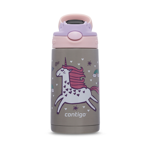 [CT-154] Contigo Strawberry Unicorn Autospout Kids Easy-Clean Stainless Steel Bottle 380 ml / 2178083