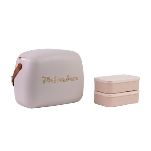 [PB-9345] Polarbox 6 Liters Urban Cooler Bag with 2 Containers Perla Gold / 9345
