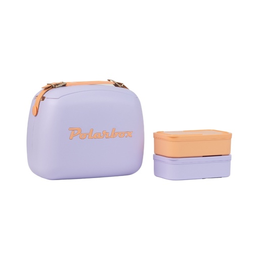[PB-9390] Polarbox 6 Liters Summer Pop Cooler Bag with 2 Containers Lilac - Sorbet / 9390