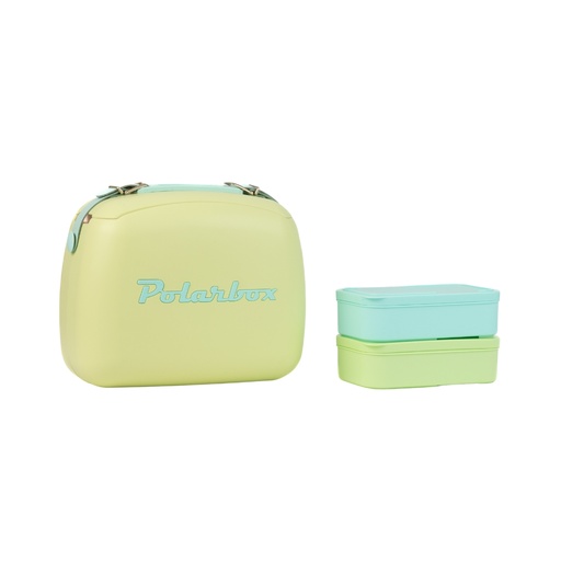 [PB-9467] Polarbox 6 Liters Summer Pop Cooler Bag with 2 Containers Lime - Cyan / 9467