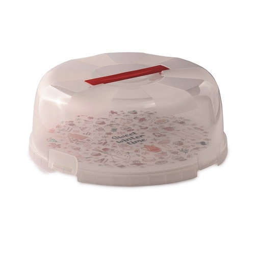 [SN-020] Snips Delice White with Decoration Cake Holder 28 cm x H 9 cm / 000586