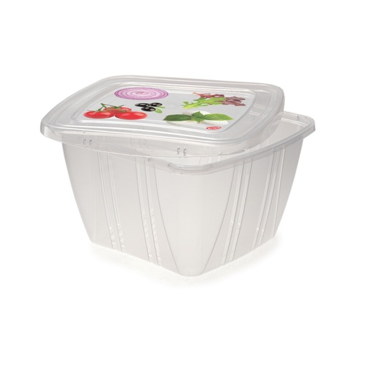 [SN-061] Snips 3 Pieces Fresh Square Container 1 Liter / 000586