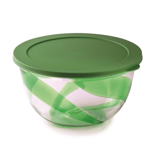 [SN-073] Snips Salad Bowl 3 Liter with Lid Green / 000874