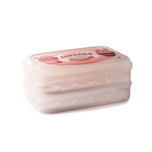 [SN-136] حامل وحامل كب كيك أبيض عتيق من سنيبس، سعة 14 لترًا