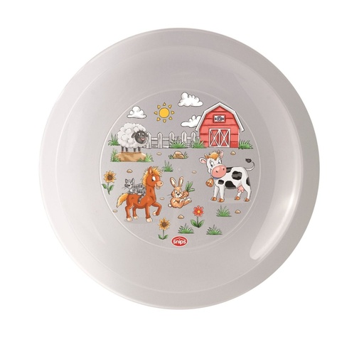 [SN-150] Snips Flat Plate 23.5 cm Farm Design / 010073