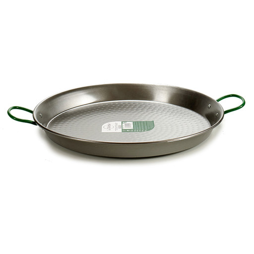 [AR-027] La Dehesa Polished Steel Paella Pan 70 cm Silver