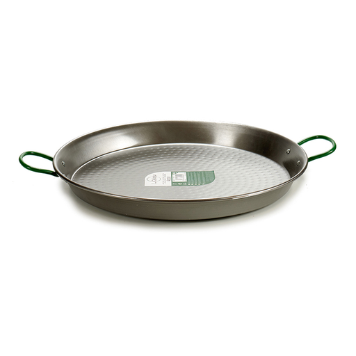 [AR-028] La Dehesa Polished Steel Paella Pan 80 cm Silver
