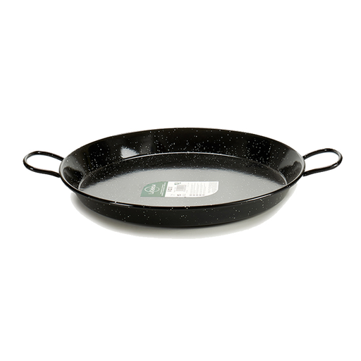 [AR-030] La Dehesa Enameled Steel Paella Pan 38 cm Black