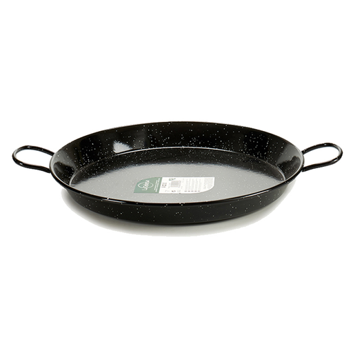 [AR-032] La Dehesa Enameled Steel Paella Pan 46 cm Black