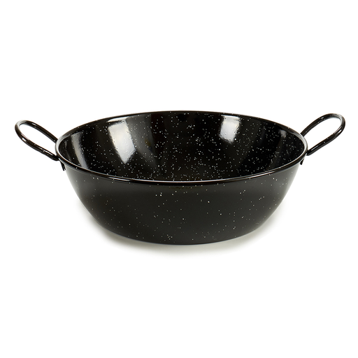 [AR-039] La Dehesa Black Deep Enameled Steel Frying Pan 28 cm