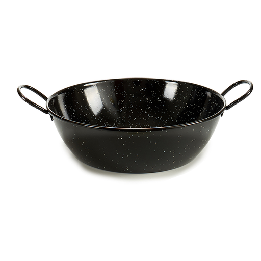 [AR-042] La Dehesa Black Deep Enameled Steel Frying Pan 40 cm