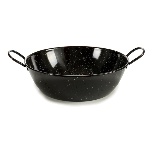 [AR-043] La Dehesa Black Deep Enameled Steel Frying Pan 45 cm