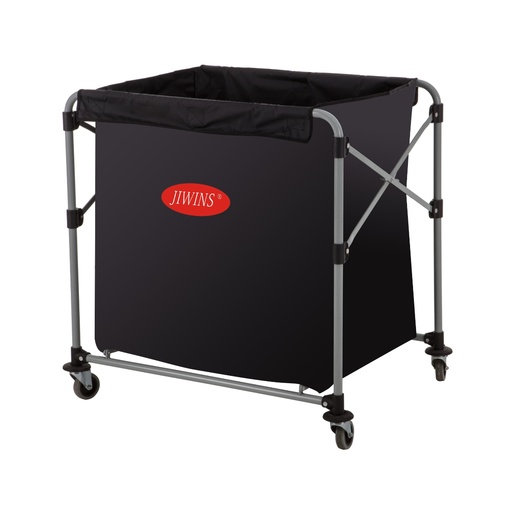 [13-1140] Jiwins 300 Liter Collapsible Laundry Cart Black / JW-XC300