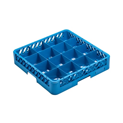 [13-1265] Jiwins Plastic 16-compartment Glass Rack Blue / JW-16