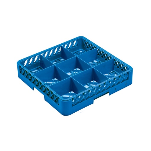[13-1274] Jiwins Plastic 9-compartment Glass Rack Blue / JW-9
