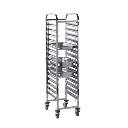 [13-1293] Jiwins 16 Piece 1/1 GN Pan trolley / JW-RK16