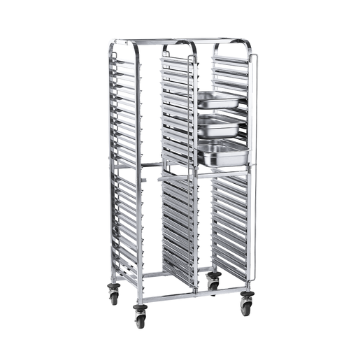 [13-1295] Jiwins 32 Piece 1/1 GN Pan Double row rack trolley / JW-RK16-2
