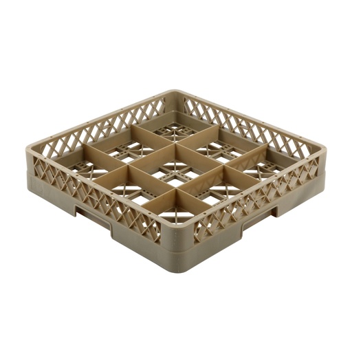 [13-157] Jiwins Plastic 9-compartment Glass Rack Beige / JW-9