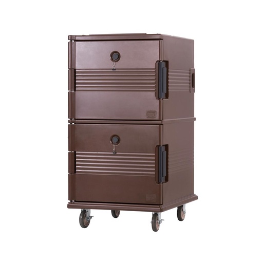 [13-1613] Jiwins 2/1 Double Wall Food Carrier Brown / JW-UPC