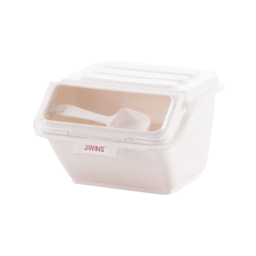 [13-608] Jiwins Plastic 8 Liter Shelf Ingredient Bins White / JW-S8