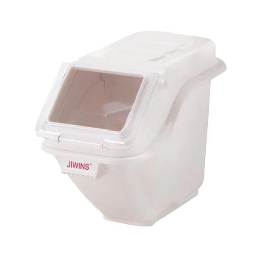 [13-609] Jiwins Plastic 20 Liter Shelf Ingredient Bins White / JW-S20