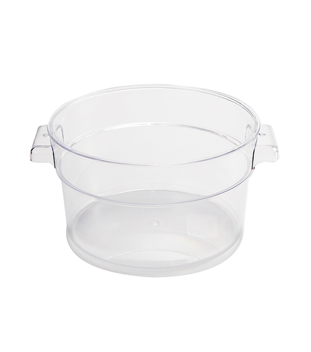 [13-835] Jiwins Plastic 12 Qt Round Food Storage Container PC Clear / P-105C