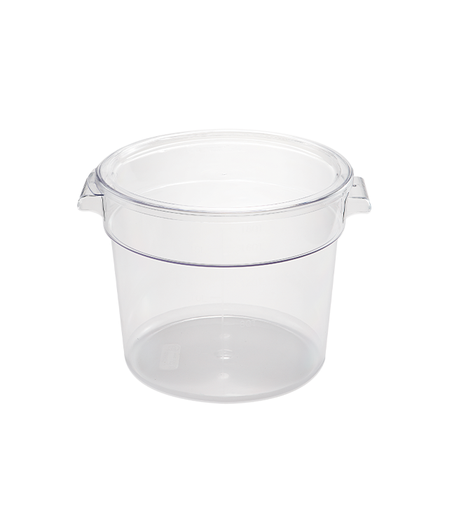 [13-836] Jiwins Plastic 18 Qt Round Food Storage Container PC Clear / P-106C
