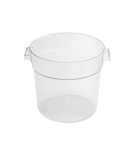 [13-837] Jiwins Plastic 22 Qt Round Food Storage Container PC Clear / P-107C