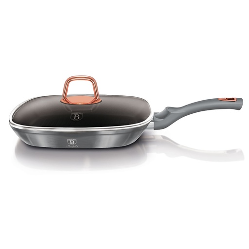 [BH-007] Berlinger Haus Grill Pan with Lid 28 cm Moonlight Collection / BH/6005