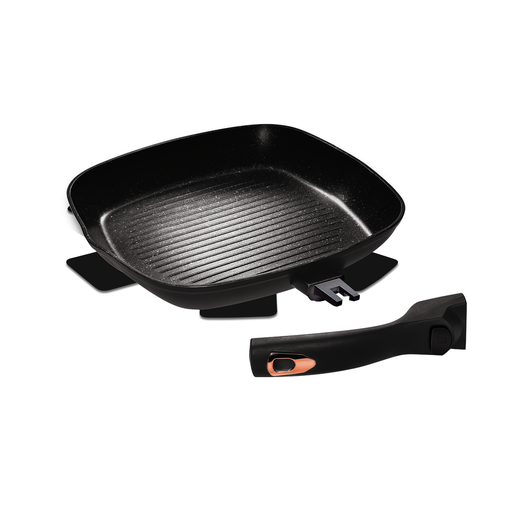 [BH-101] Berlinger Haus Grill Pan 28 cm with Protector and Detachable Handle Black Rose Collection / BH/1953
