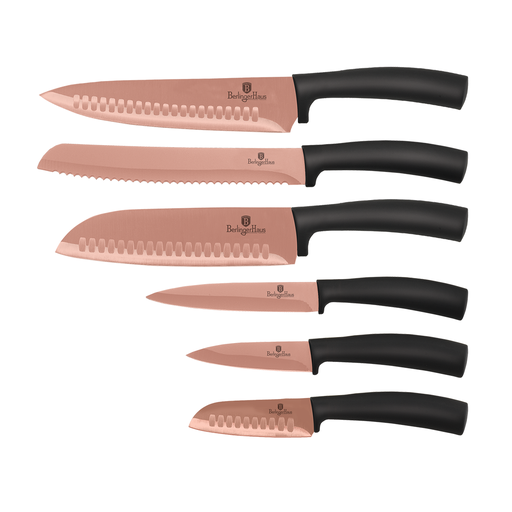 [BH-120] Berlinger Haus 6 Pieces Knife Set Rose Gold Collection / BH/2611
