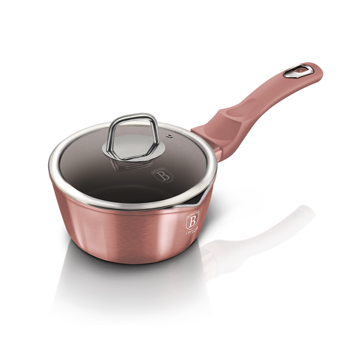 [BH-149] Berlinger Haus Sauce Pan with Lid 16 cm I-Rose Collection / BH/6033