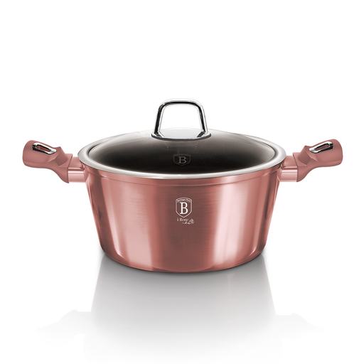 [BH-158] Berlinger Haus Casserole with Lid 28 cm I-Rose Collection 6.1 Liter / BH/6036