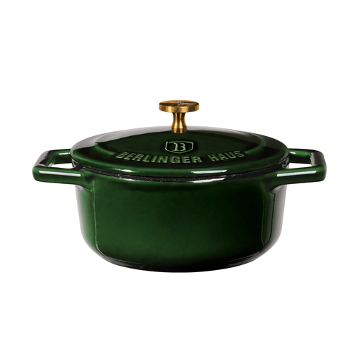 [BH-176] Berlinger Haus Emerald Cast Iron Mini Pot 12 cm / BH/6502