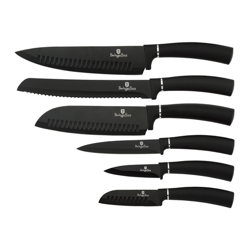 [BH-183] Berlinger Haus 6 Pieces Knife Set Black / BH/2383