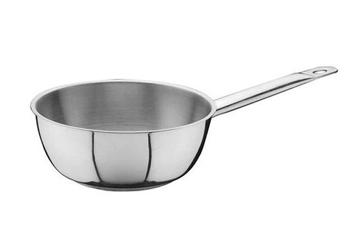 [OZ-057] Ozti Stainless Steel Sauteuse (withrim) 18 cm x 6 cm -  1 Liters / 0141.01806.22