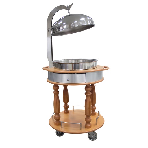 [OZ-176] Ozti Chafing Dish with Trolley 60 cm / 7EKO.PS920.00