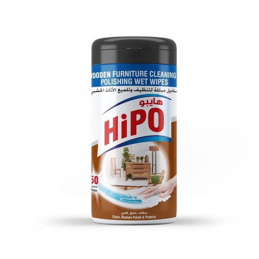 [HO-007] HiPO Wooden Furniture Cleaning & Polishing 50 Wet Wipes