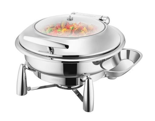 [SX-003] Sunnex Oslo Stainless Steel Chafer Round 6.8 Liter / W36320