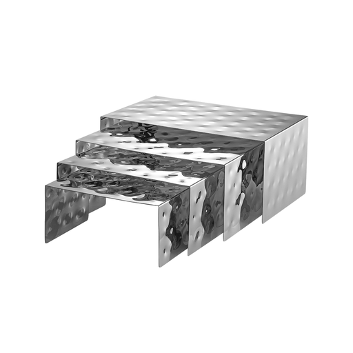 [SX-086] Sunnex L Display Riser Stainless Steel Ha mmered Finish / MJL162-L