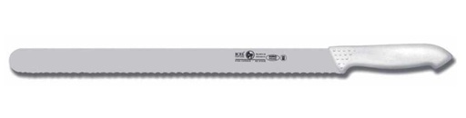 [01-141] ICEL Stainless Steel Slicing Knife Wavy Edge Black 30 cm / 241000000000000